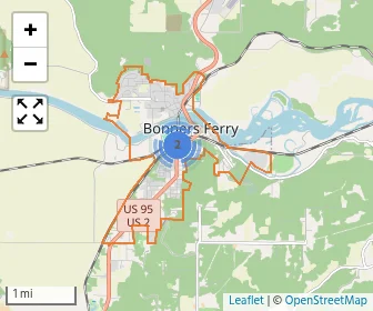 Area schools map